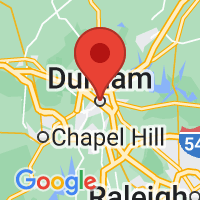 Map of Durham, NC US
